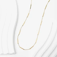 Womens 10K Gold Inch Fashion Chain Necklace