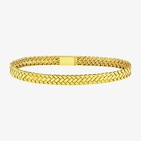 Womens 10K Gold Solid 7.5 Inch Link Bracelet