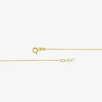 "Love" Womens 10K Gold Heart Charm Bracelet