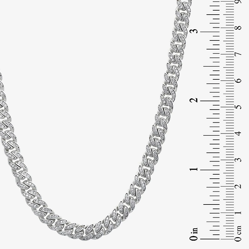 Mens Sterling Silver 22 Inch Link Chain Necklace