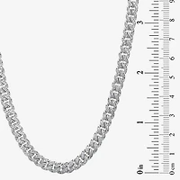Mens Sterling Silver 22 Inch Link Chain Necklace