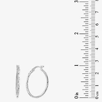 Womens Sterling Silver Round Pair Earring Set
