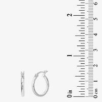 Womens Sterling Silver Round Pair Earring Set