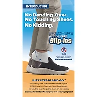 Skechers Hands Free Slip-Ins Nampa Knotly Mens Round Closed Toe Work Shoes Wide Width