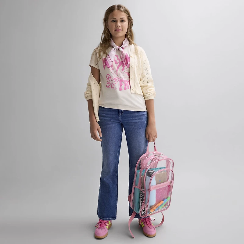 Thereabouts Little & Big Kid Girls Long Sleeve Button Cardigan