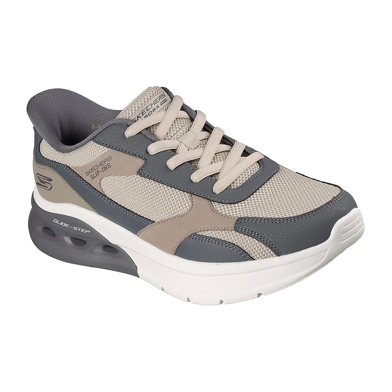 Skechers Bobs Hands Free Slip-Ins Sport Arc Waves 2.0-Class Order Mens Walking Shoes