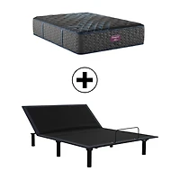 Beautyrest World Class Level Four 15.25" Plush Tight Top - Mattress + Adjustable Base