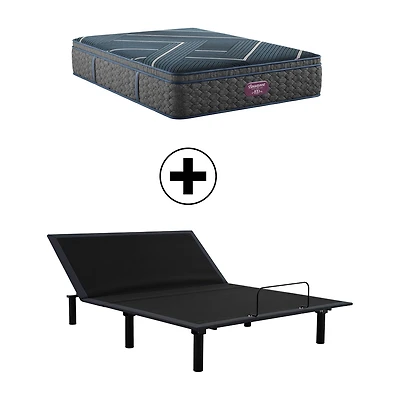 Beautyrest World Class Level Four 14" Medium Pillow Top - Mattress + Adjustable Base