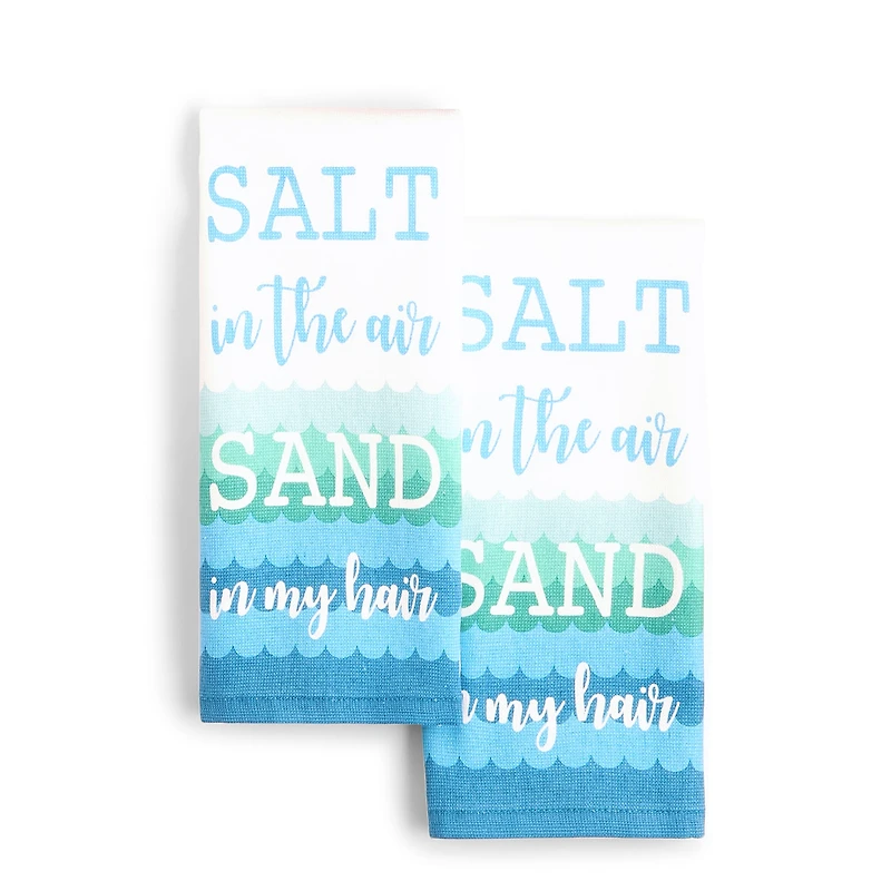 Homewear Coastal Salt In The Air 2-pc. Kitchen Towel Set