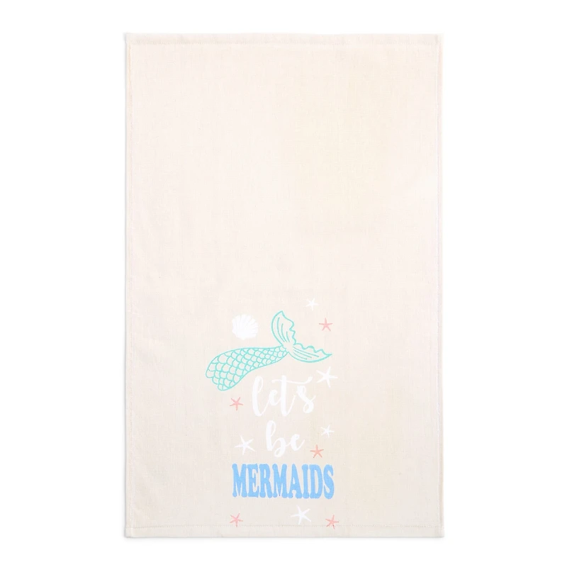 Homewear Coastal Lets Be Mermaids 2-pc. Kitchen Towel Set
