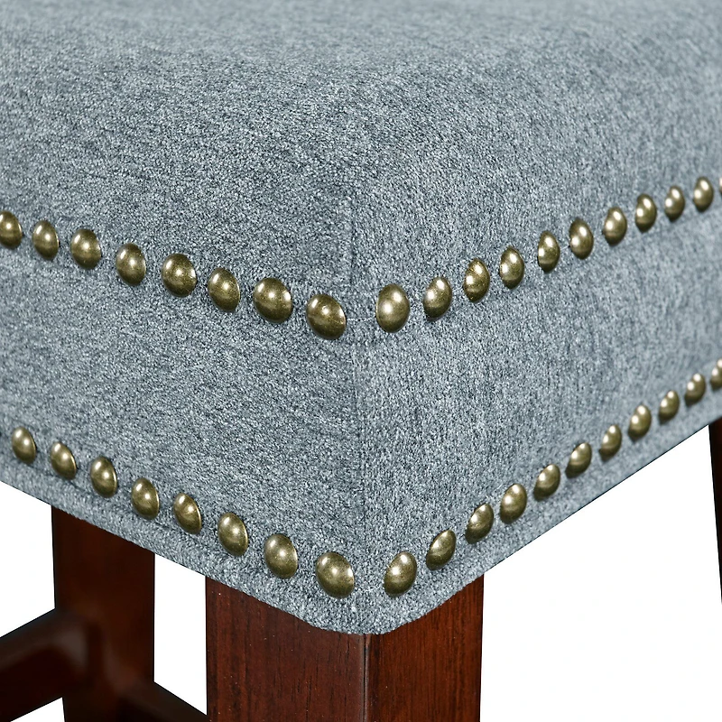 Walt Nailhead Trim Upholstered Counter Stool