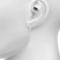 Womens 1 CT. T.W. Natural White Diamond Sterling Silver 20mm Hoop Earrings