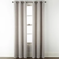 Regal Home Delaney Diamond Grommet Top Embossed Blackout Set of 2 Curtain Panel