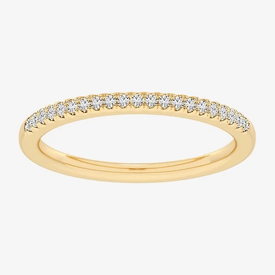 G-H / Si1-Si2) Womens 1/ CT. T.W. Lab Grown White Diamond 14K Gold Wedding Band