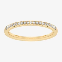 G-H / Si1-Si2) Womens 1/ CT. T.W. Lab Grown White Diamond 14K Gold Wedding Band