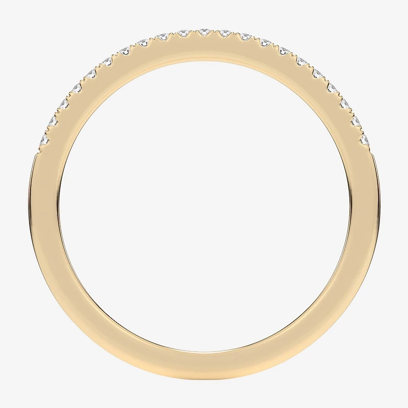G-H / Si1-Si2) Womens 1/ CT. T.W. Lab Grown White Diamond 14K Gold Wedding Band