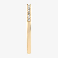 G-H / Si1-Si2) Womens 1/10 CT. T.W. Lab Grown White Diamond 14K Gold Wedding Band