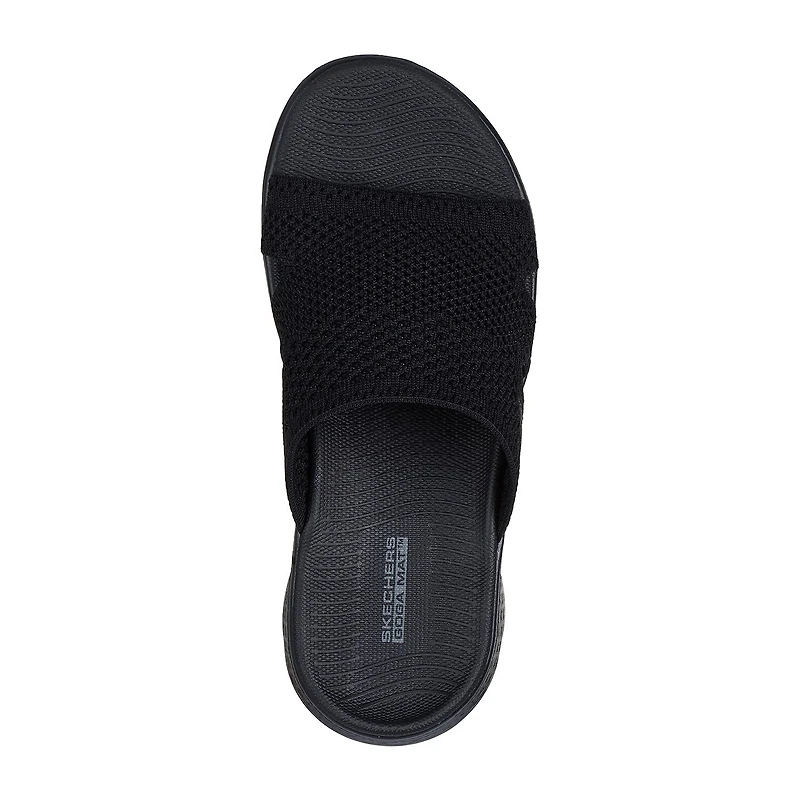 Skechers Womens Go Walk Flex Elation Slide Sandals