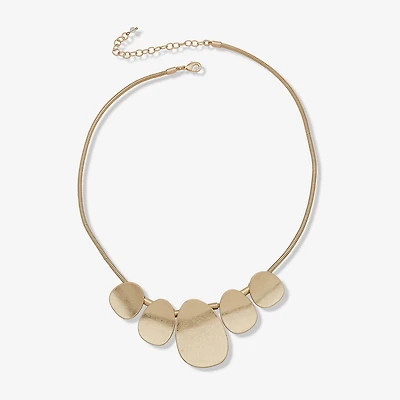 a.n.a Gold Tone Womens 18 Inch Collar Necklace