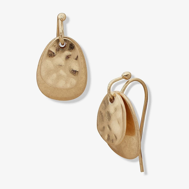 a.n.a Gold Tone Womens Round Drop Earrings