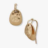 a.n.a Gold Tone Womens Round Drop Earrings