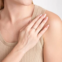 Sparkle Allure Womens White Diamond Accent Delicate Band