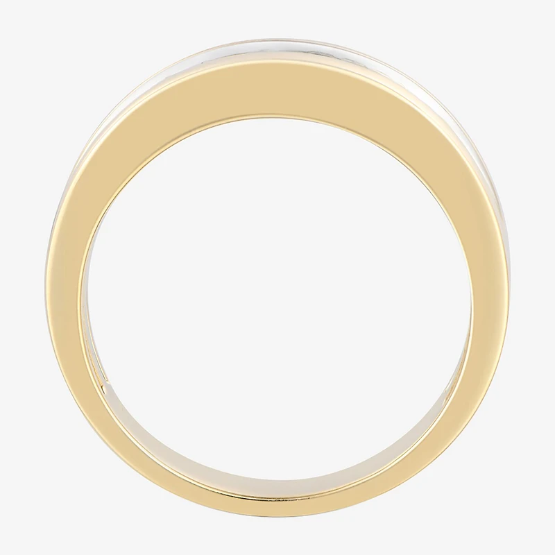 (F / Vs2) Mens 8MM 1/2 CT. T.W. Lab Grown White Diamond 14K Gold Wedding Band