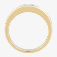 (F / Vs2) Mens 8MM 1/2 CT. T.W. Lab Grown White Diamond 14K Gold Wedding Band