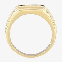 Mens 8MM 1/4 CT. T.W. Natural Champagne Diamond 10K Gold Wedding Band