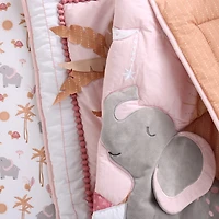 The Peanutshell Organic Safari  Oasis 4-pc. Crib Bedding Set