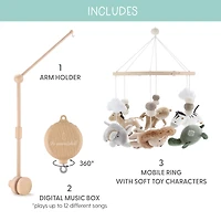 The Peanutshell Safari Serenity Baby Mobile