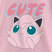 Little & Big Kid Girls Round Neck Short Sleeve Regular Fit Pokemon Graphic T-Shirt