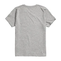 Disney Collection Little & Big Kid Girls Crew Neck Short Sleeve Regular Fit Ariel Cinderella Princess Graphic T-Shirt