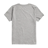 Disney Collection Little & Big Kid Girls Crew Neck Short Sleeve Regular Fit Belle Princess Graphic T-Shirt
