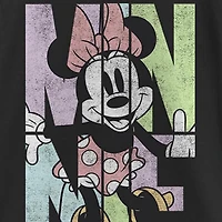 Little & Big Kid Girls Crew Neck Short Sleeve Slim Fit Mickey and Friends Mouse Graphic T-Shirt