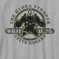 Steve Rodgers Hydra Little & Big Kid Boys Crew Neck Short Sleeve Slim Fit Avengers Marvel Graphic T-Shirt