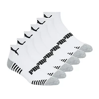 PUMA Mens Multi-Pack 6 Pair Quarter Ankle Socks