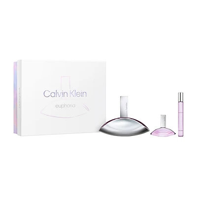 Calvin Klein Euphoria For Women Eau De Parfum 3-Pc Gift Set ($155 Value) Perfume Set
