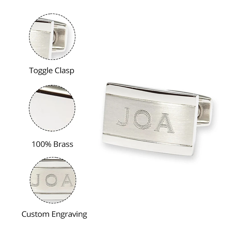 Personalized Stainless Steel Cuff Links