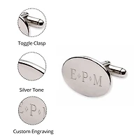 Personalized Oval Cuff Links