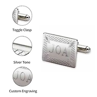 Personalized Diamond Pattern Cufflinks