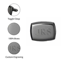 Personalized Gunmetal Cufflinks