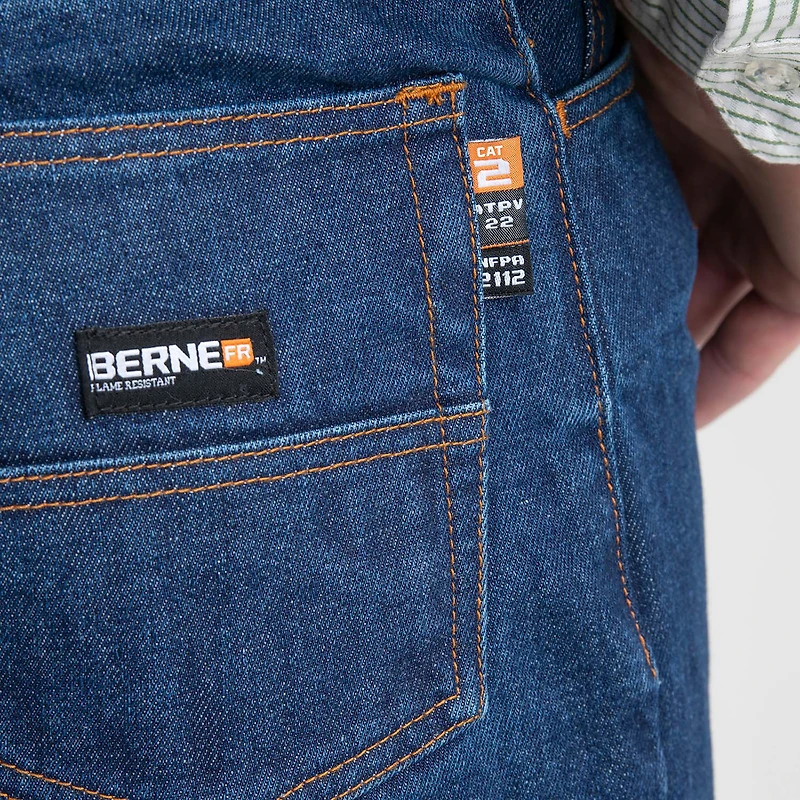 Berne Flame Resistant Big and Tall Mens Straight Leg Regular Fit Jean