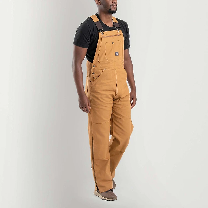 Berne Slab Unlined Duck Bib Mens Big and Tall Workwear Overall