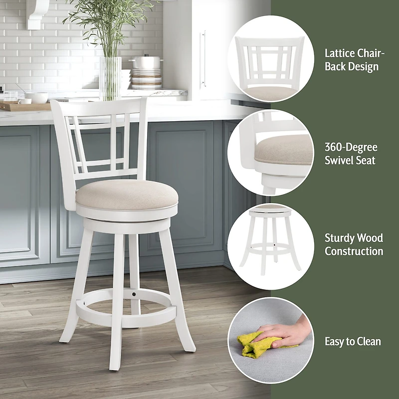 Fairfox Swivel Counter Stool