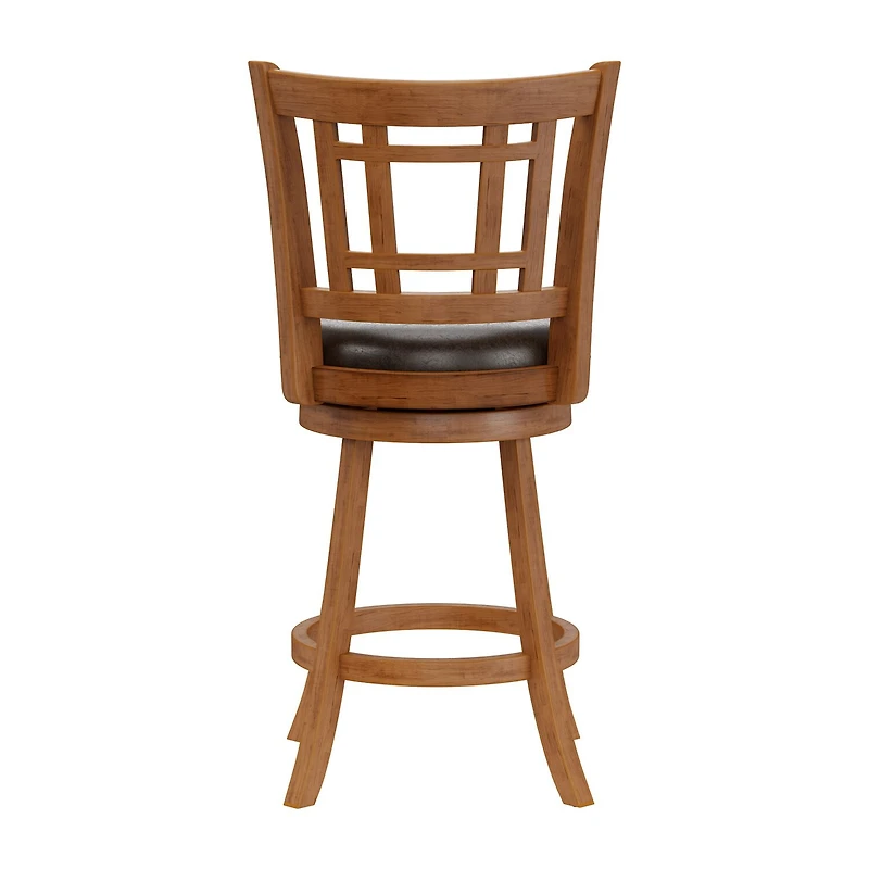Fairfox Swivel Barstool with Back