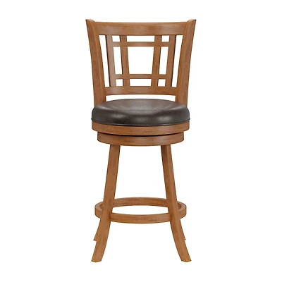 Fairfox Swivel Barstool with Back