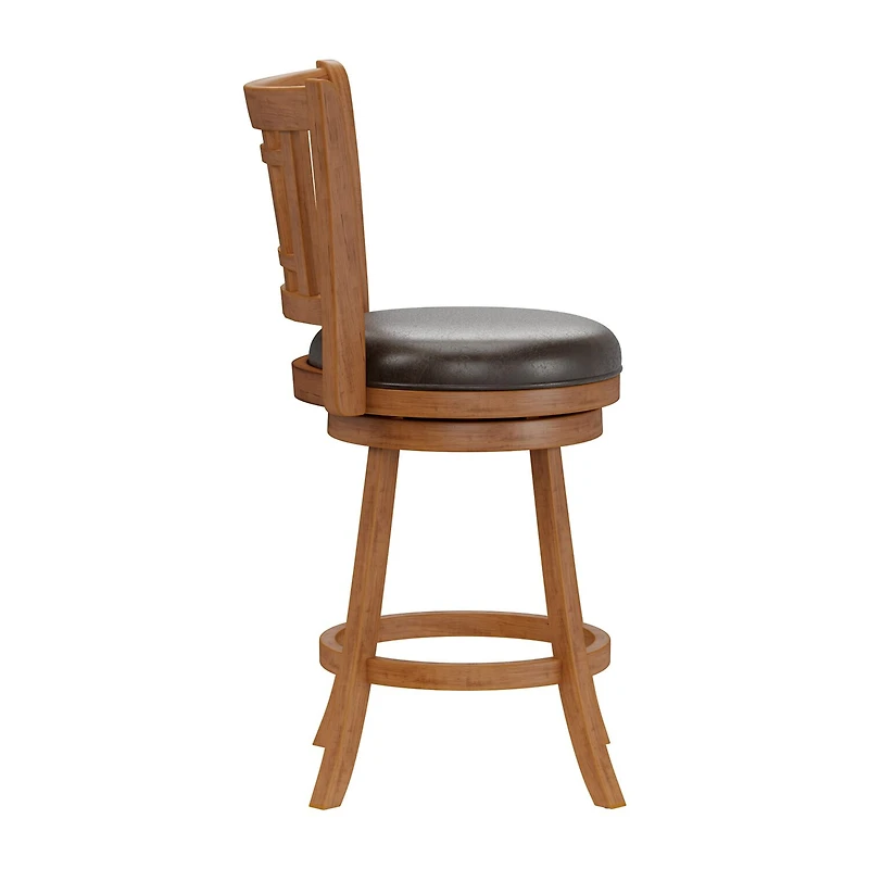 Fairfox Swivel Barstool with Back