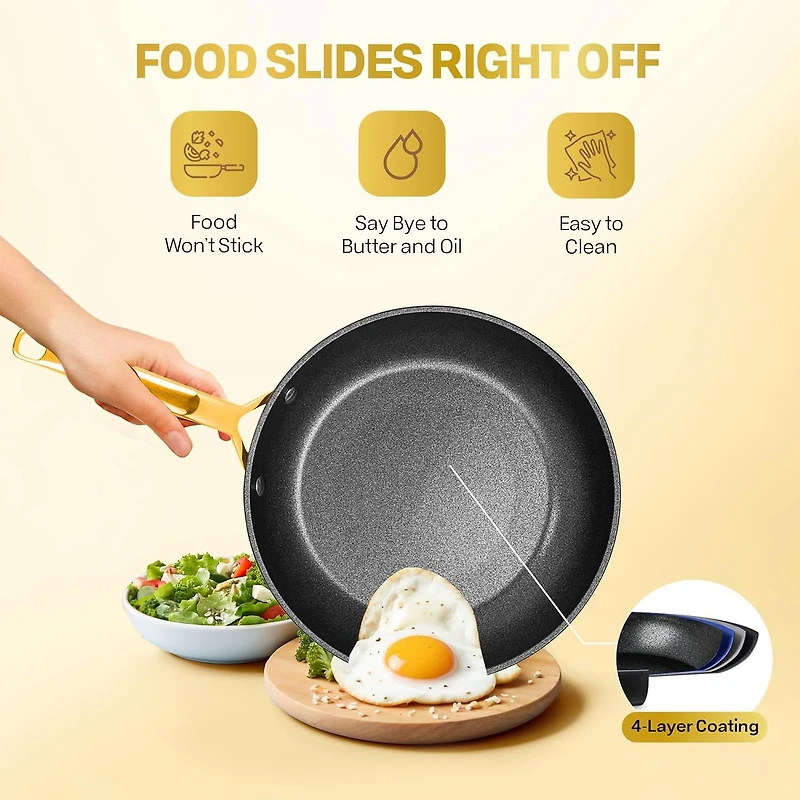 Granitestone Armor Max Gold Aluminum 14-pc. Non-Stick Cookware Set