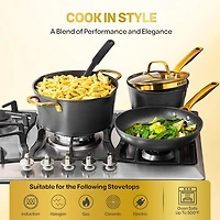 Granitestone Armor Max Gold Aluminum 20-pc. Non-Stick Cookware Set